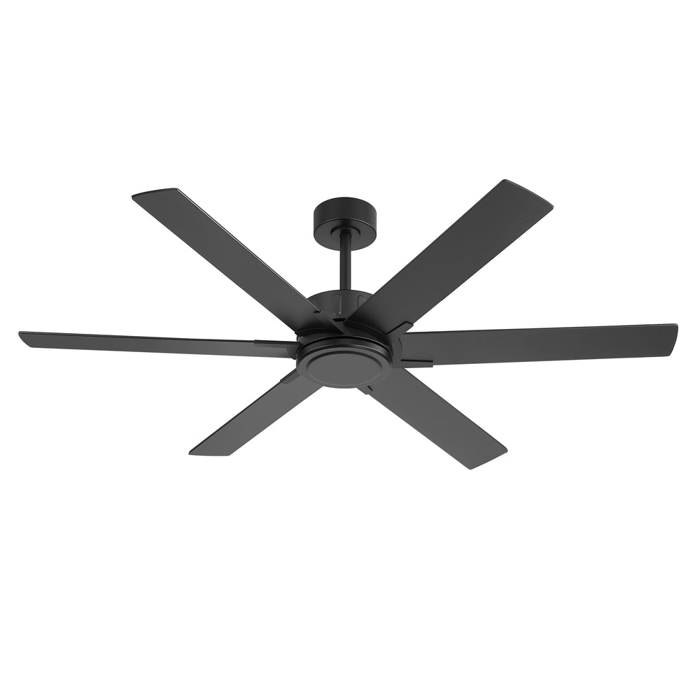 48/56/60 Inch Reversible Blade Downrod Mount Ceiling Fan No Light with Remote Control