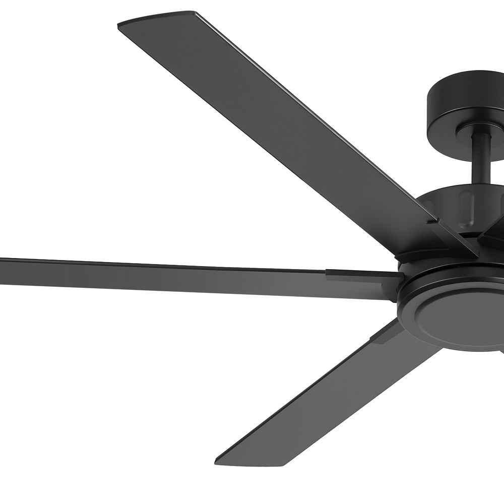 48/56/60 Inch Reversible Blade Downrod Mount Ceiling Fan No Light with Remote Control