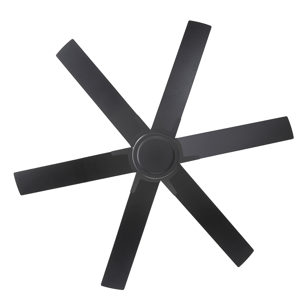 48/56/60 Inch Reversible Blade Downrod Mount Ceiling Fan No Light with Remote Control