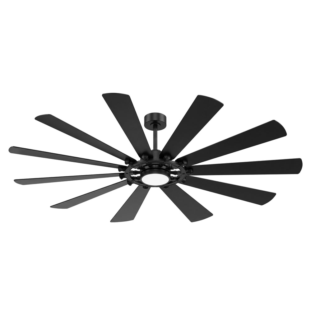 Novara 62/72 Inch 10-Blade Ceiling Fan With Light & Remote