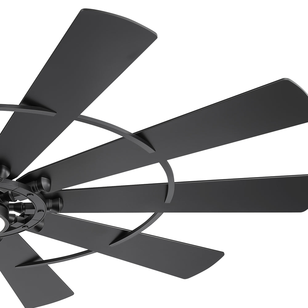 62/72 Inch Modern Ceiling Fan with Lights, Ultra Quiet DC Motor, 6-Speed Remote Control Fan for Large Living Room Bedroom