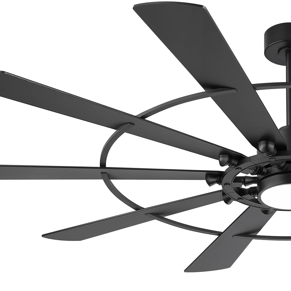 62/72 Inch Modern Ceiling Fan with Lights, Ultra Quiet DC Motor, 6-Speed Remote Control Fan for Large Living Room Bedroom