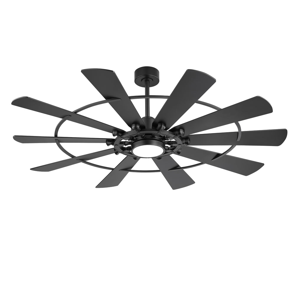 62/72 Inch Modern Ceiling Fan with Lights, Ultra Quiet DC Motor, 6-Speed Remote Control Fan for Large Living Room Bedroom