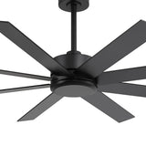 Walvex 60 Inch Black Walnut 8 Blade Ceiling Fan No Light