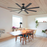 Altairn 72 Inch Dimmable Ceiling Fan With Light and Remote
