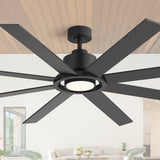 Altairn 72 Inch Dimmable Ceiling Fan With Light and Remote