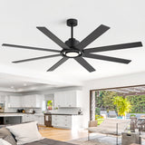 Altairn 72 Inch Dimmable Ceiling Fan With Light and Remote