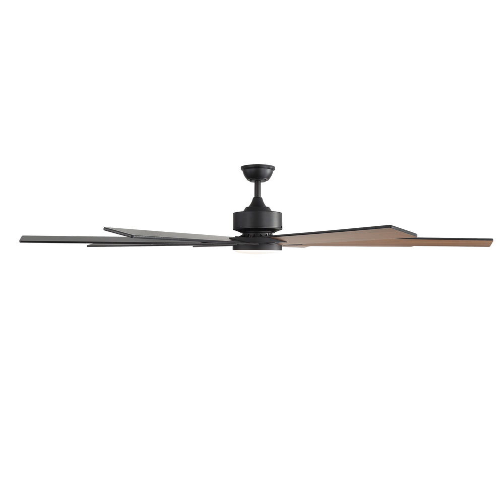 72 Inch Large Ceiling Fan with Light, 8 Reversible Blades, Quiet DC Motor, 6 Speeds Remote Control, 3CCT Dimmable LED, Reversible Airflow, 5-inch and 10-inch Downrods Included