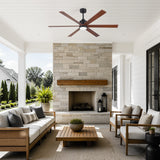 Velelle 60 Inch Ceiling Fan With Light and Remote