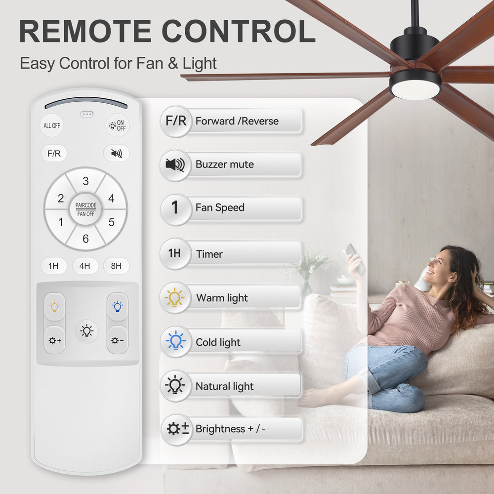 Remote controls for Breezary Velelle 46001-BK ceiling fan