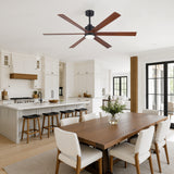 Velelle 60 Inch Ceiling Fan With Light and Remote