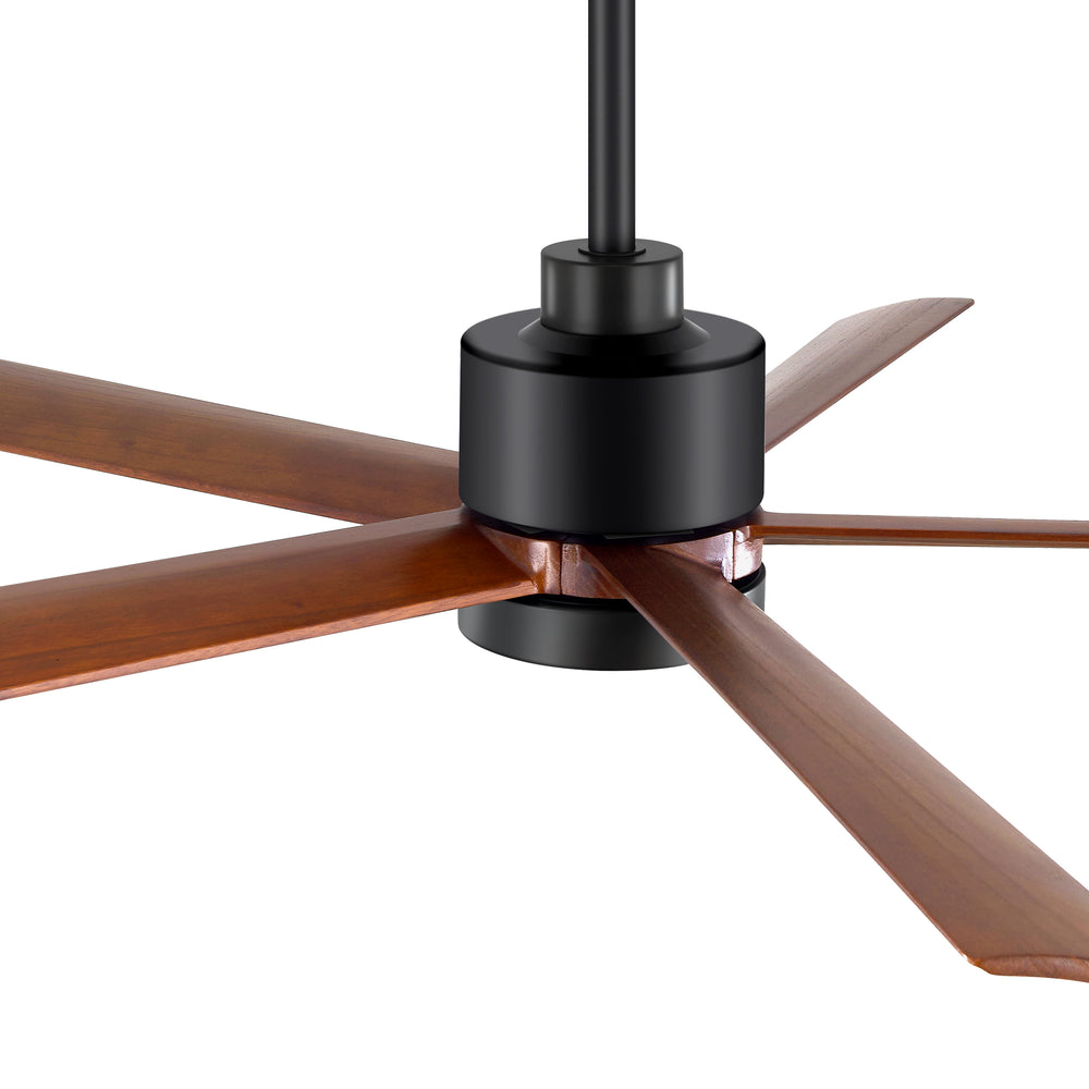 Verara 52-Inch Black Ceiling Fan With Light
