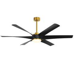 Anisten 65-in Indoor Large LED Ceiling Fan with Light Remote (6-Blade)