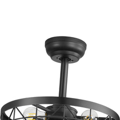 Onyx 16.5-in Black Chandelier Ceiling Fan with Remote Control(7-blade)（复制）