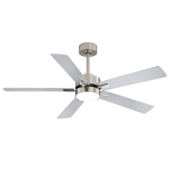 Charlie 52 in. Integrated LED Indoor Black Ceiling Fans with Light and Remote Control Included