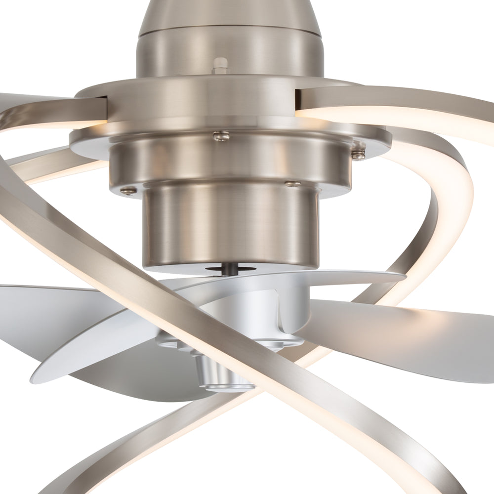 20-inch Modern 3-Blade Dimmable LED Ceiling Fan with Light Kit and Remote,6" downrod Included