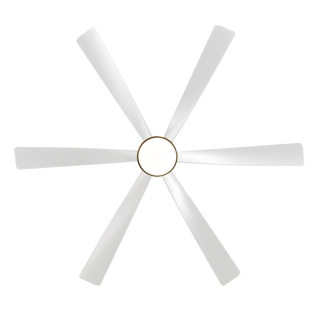 65-in Indoor Large LED Ceiling Fan with Light Remote (6-Blade)