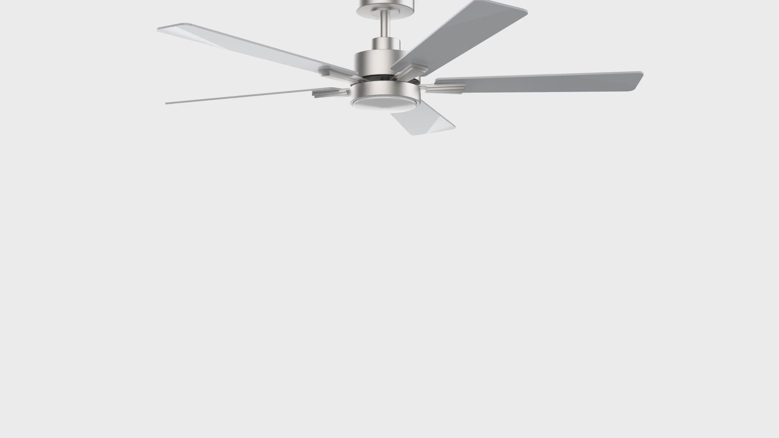 52/42-Inch Integrated LED Indoor Ceiling Fans with Light and Remote Control Included