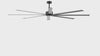 Large 96/100/108 Inch Industrial Ceiling Fan with Remote, No Light with 7/8 Aluminum Blades,DC Motor, 6 Speeds, Forward & Reverse Function-2/3 Downrods Included