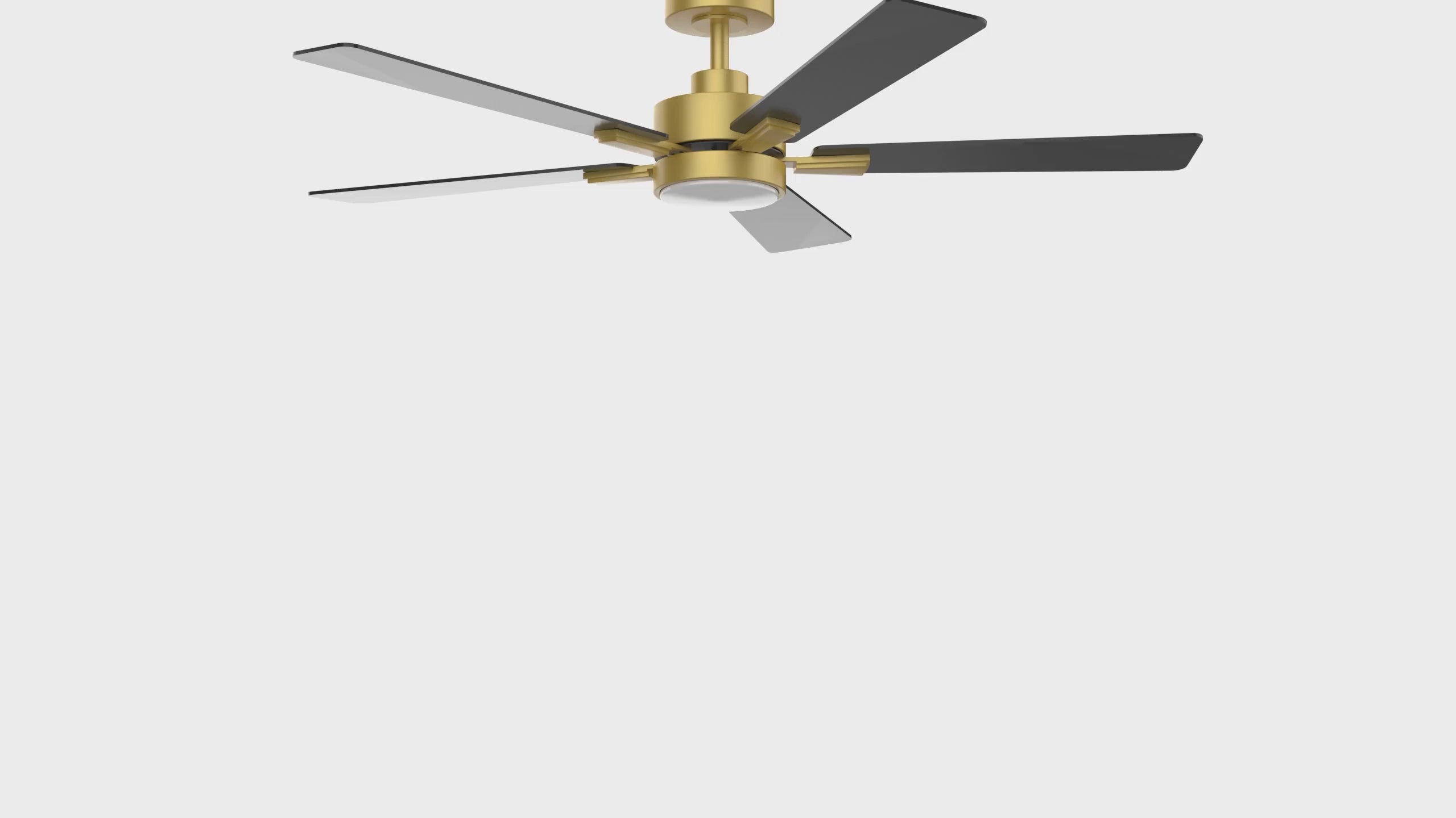 52/42-Inch Integrated LED Indoor Ceiling Fans with Light and Remote Control Included