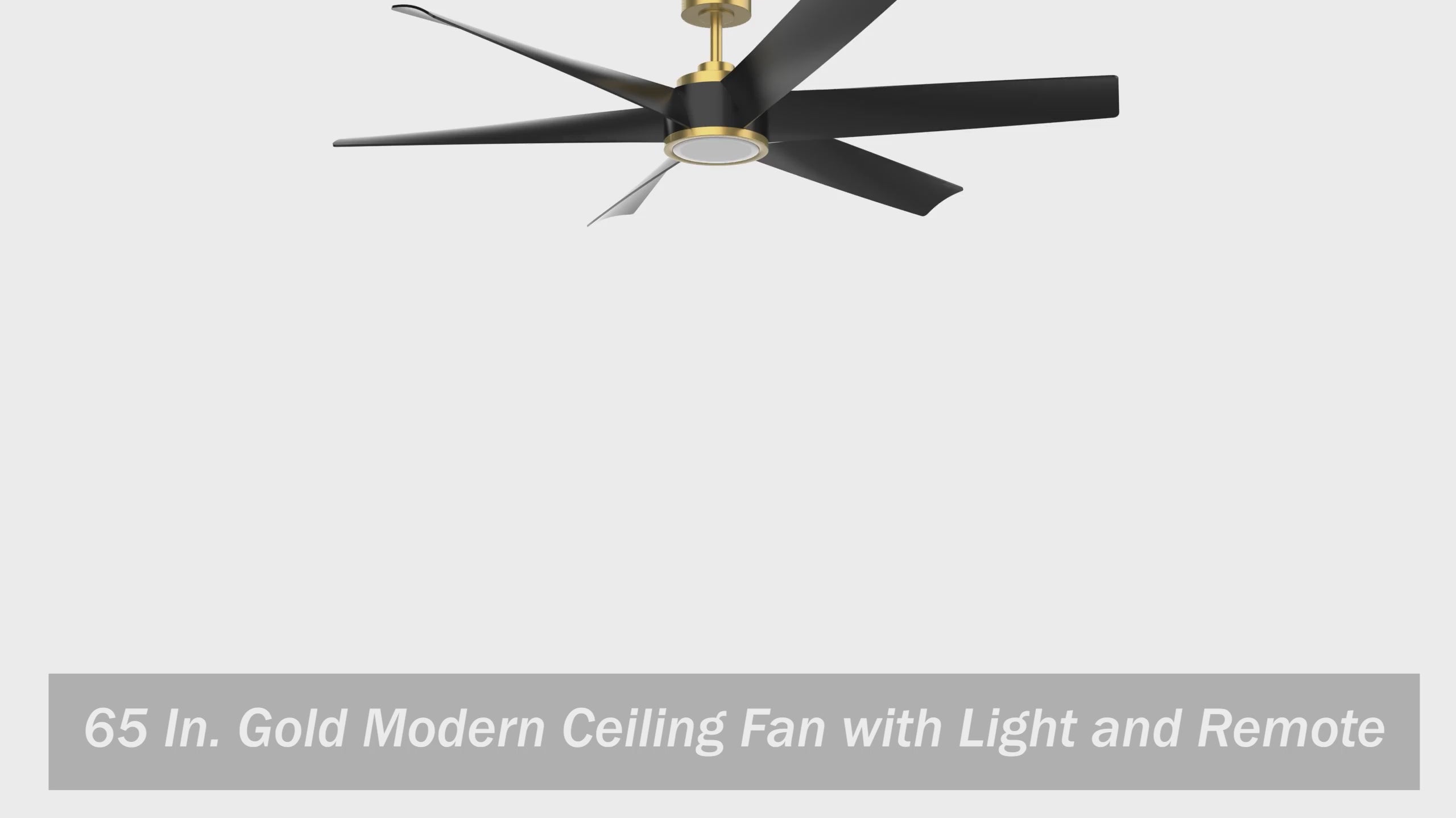 65-in Indoor Large LED Ceiling Fan with Light Remote (6-Blade)
