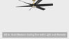 65-in Indoor Large LED Ceiling Fan with Light Remote (6-Blade)