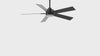 52-inch Matte Black Ceiling Fan with Light, 5 Plywood Blades, 18W LED 3-Color Temp & Memory, Quiet DC Motor, 6 Speeds, Reversible, Remote Control with Timer, Includes 5" & 10" Downrods, Ideal for Bedroom, Living Room, Dining Area