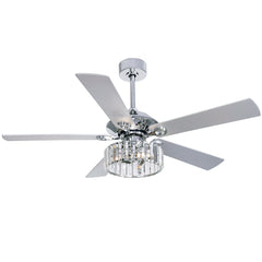 52" Jodie 5 - Blade Standard Ceiling Fan with Remote Control and Light Kit Included