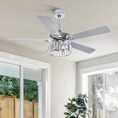 52" Jodie 5 - Blade Standard Ceiling Fan with Remote Control and Light Kit Included