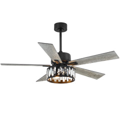 Eileidh 52" 5 - Blade Standard Ceiling Fan with Remote Control and Light Kit Included