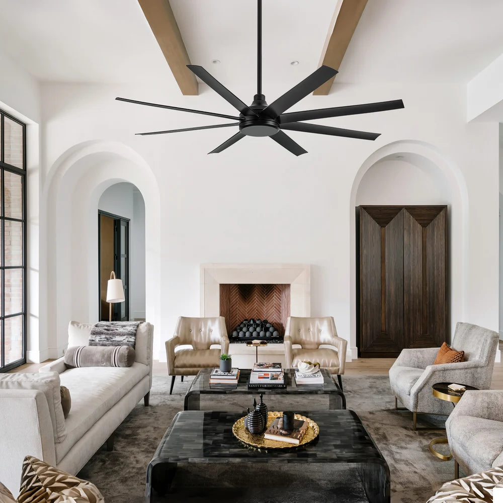 Breezary large ceiling fan installed in a spacious room