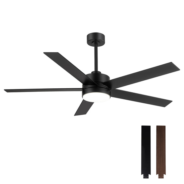 Sylis 56-Inch 5-Blade Ceiling Fan With Light & Remote