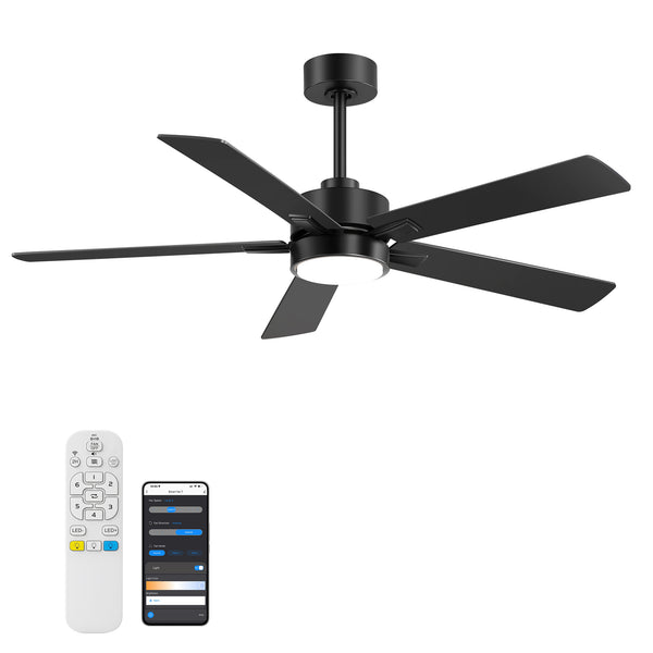 Charlie 52-Inch Smart Ceiling Fan With Light